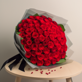 ramo de 100 rosas