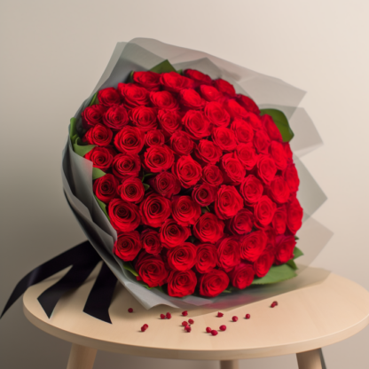 ramo de 100 rosas