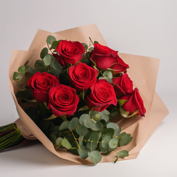 ramo de 12 rosas