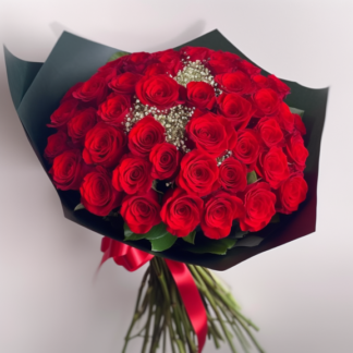 ramo de 80 rosas rojas