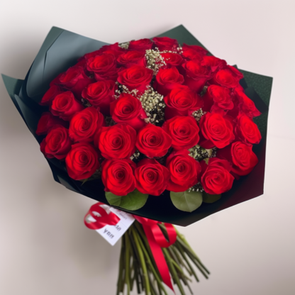 ramo de 80 rosas rojas