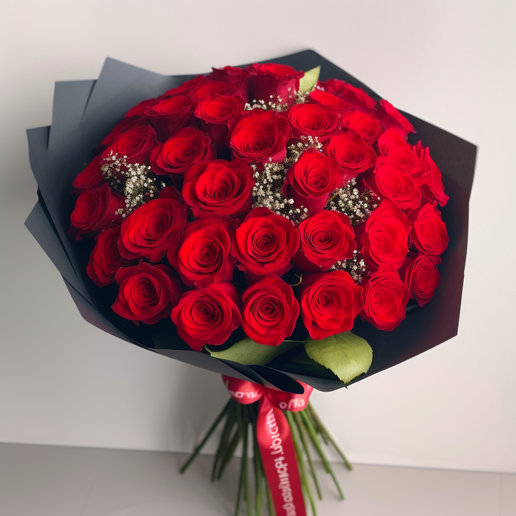 ramo de 80 rosas rojas