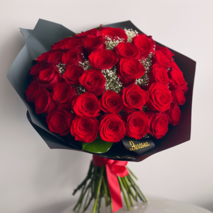ramo de 80 rosas rojas